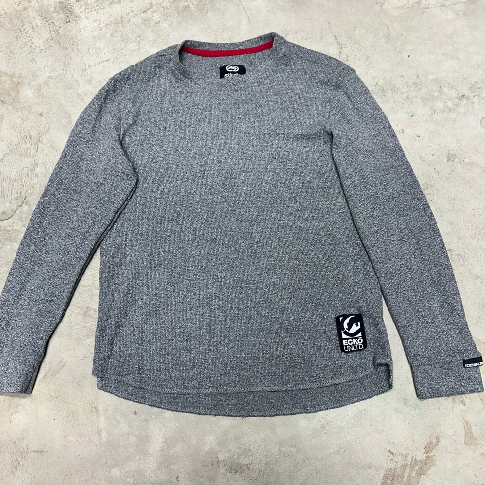 Ecko Unlimited Gray Crewneck Sweater